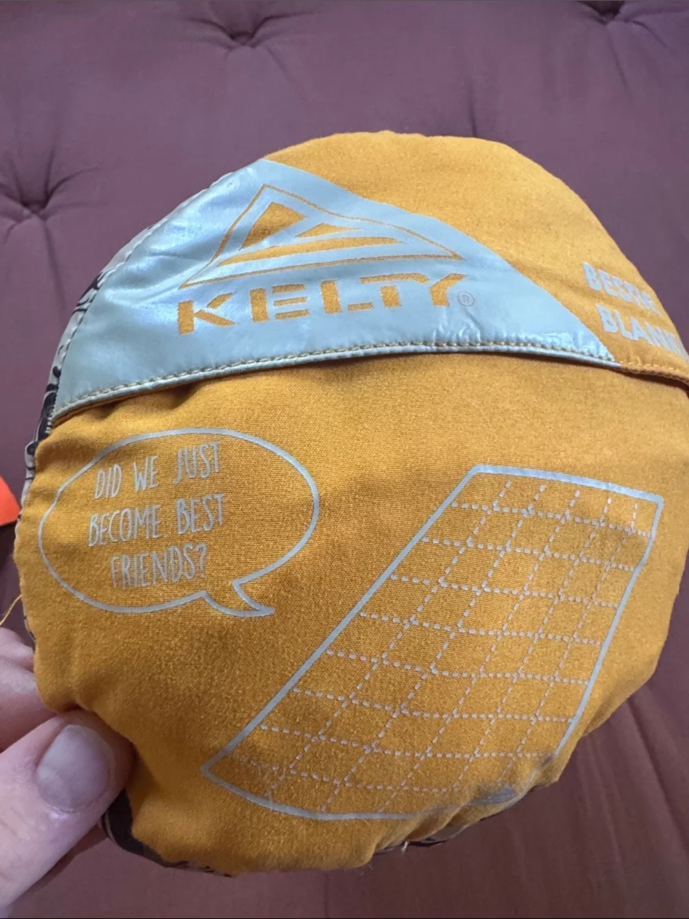 Kelty bestie blanket camping picnic sunflower color/ aspen cloudloft NEW NWT